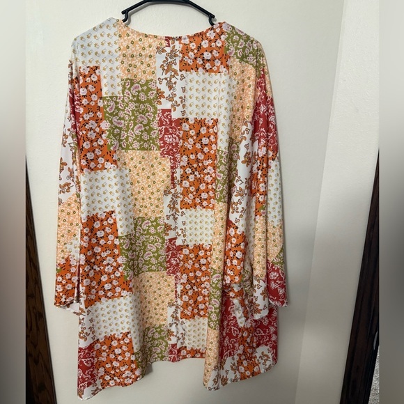 Source Unknown Floral Patchwork Kimono - Picture 3 of 4